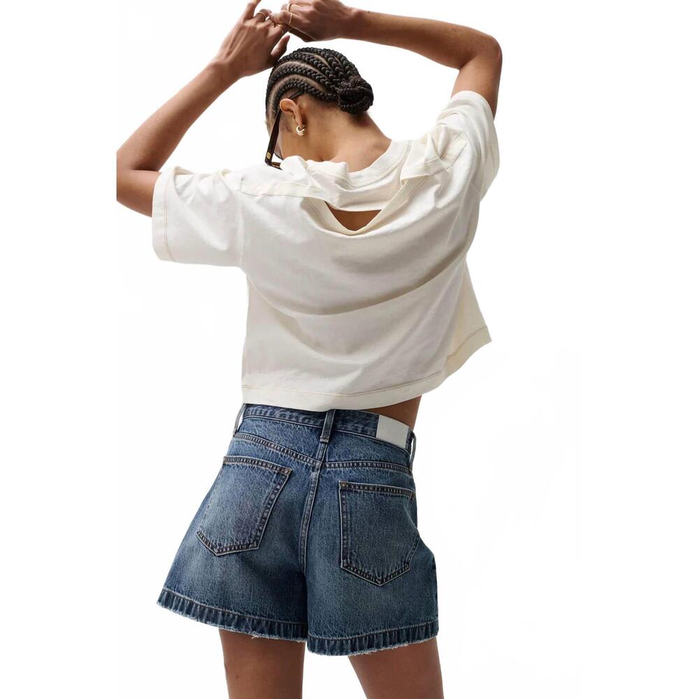 NEW PISTOLA saige high rise a-line short in wishbone - Picture 6 of 7